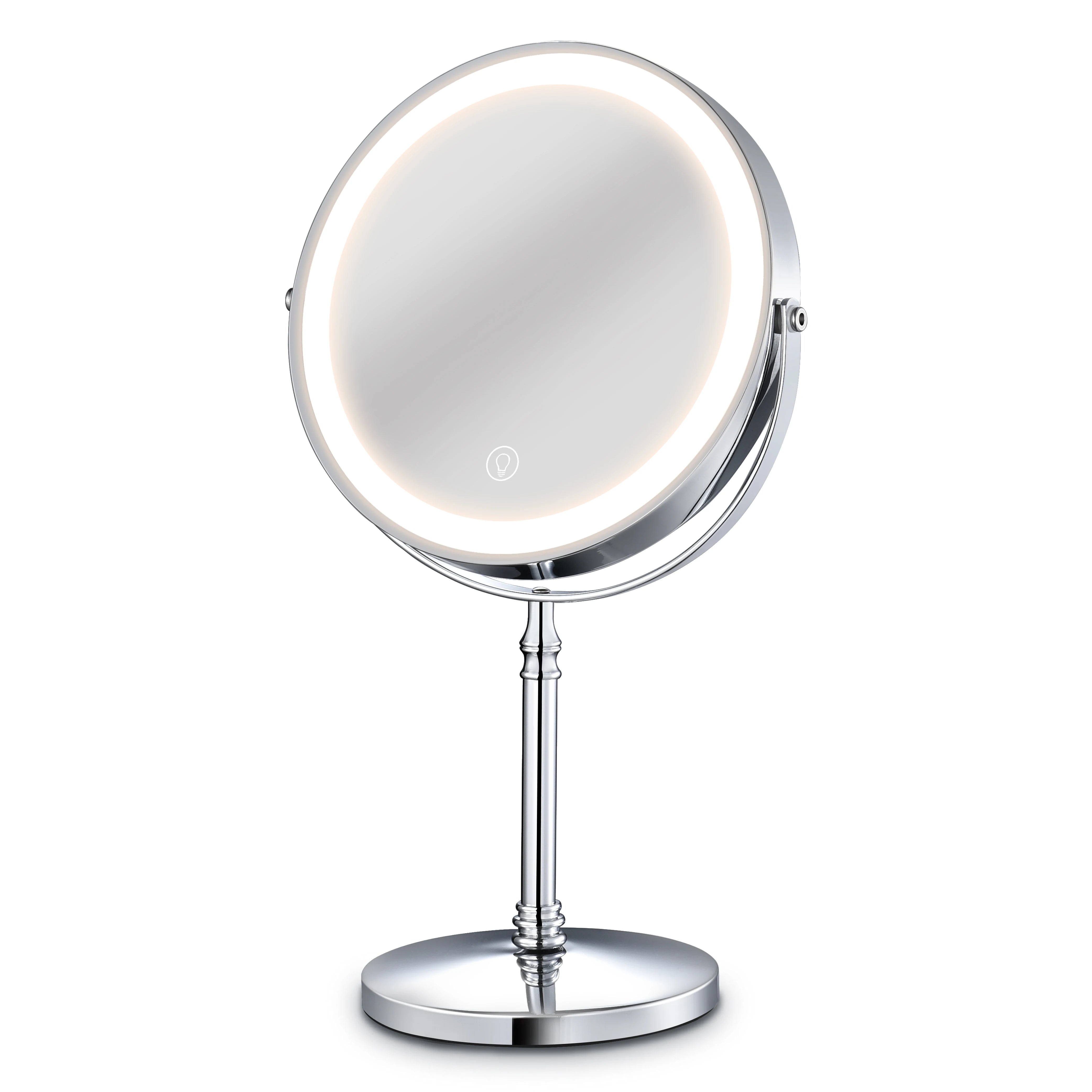 8 Inch Portable Vanity Makeup Mirror With 10X Magnifying