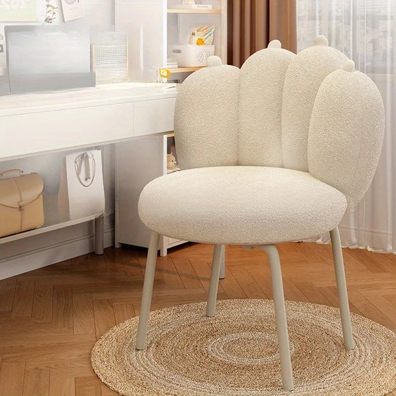 Vanity Desk Cat Paw Backrest Chair