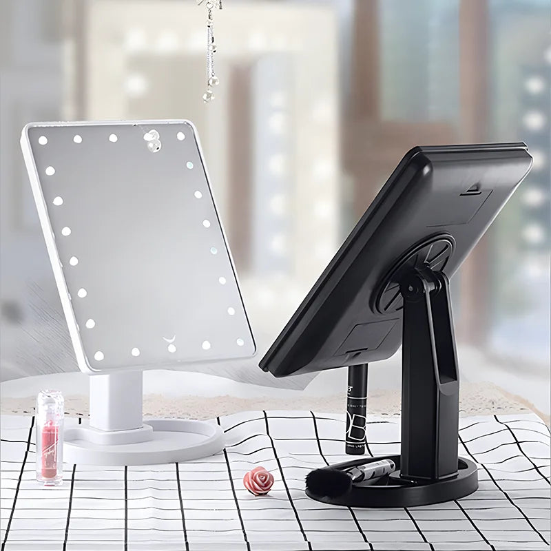 Rotatable LED Light Makeup Mirror