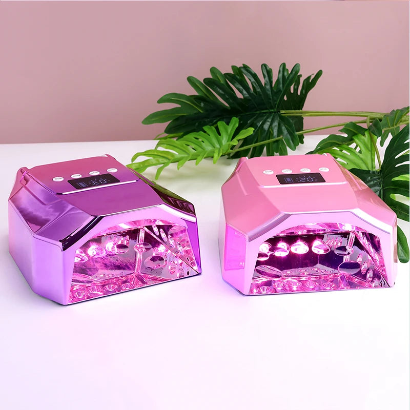 Rechargeable UV LED Nail Dryer Lamp 98W, 4 Timer Setting & 33 LED