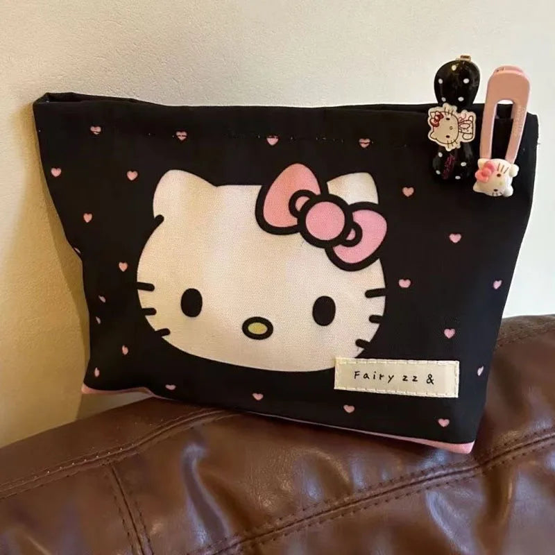 Cute Sanrio Hello Kitty Large Capacity Portable Cosmetic Bag