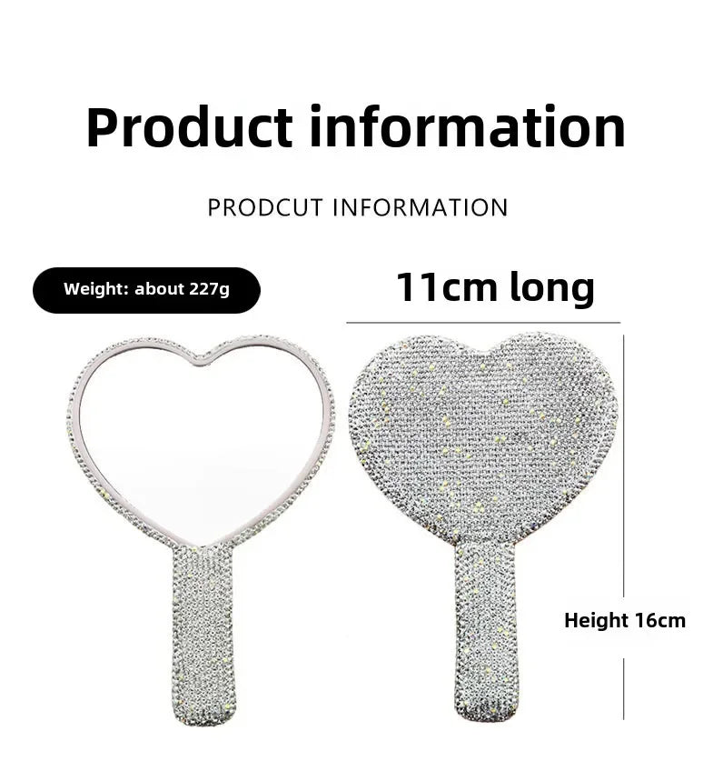 Diamond Handheld Makeup Compact Mirror