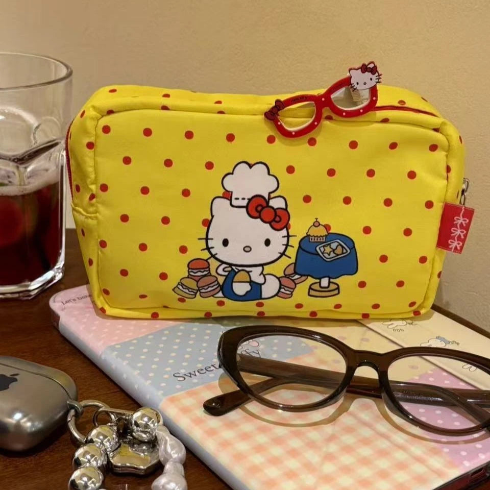 Hello Kitty Japanese Style Canvas & Makeup Bag