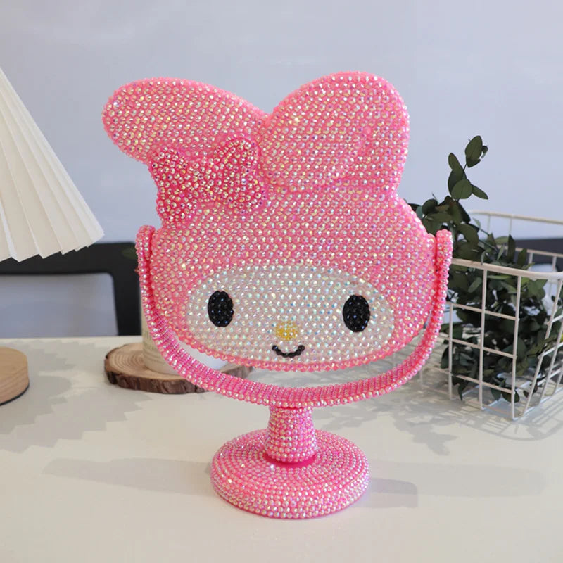Senrio - Hello Kitty Shiny Rhinestones Embedded Mirror