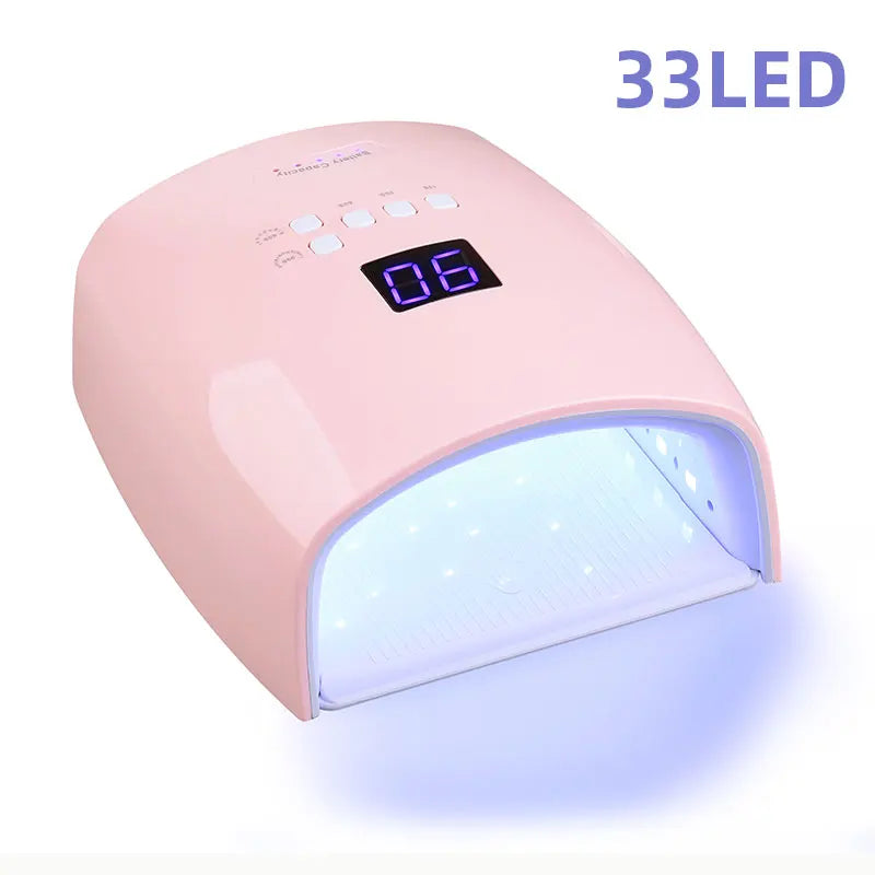 Rechargeable UV LED Nail Dryer Lamp 66W, 4 Timer Setting & 33 LED