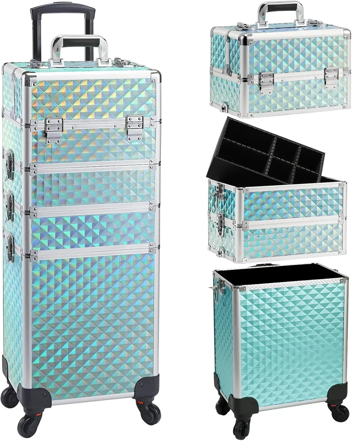 4 in 1 Rolling Makeup Train Case