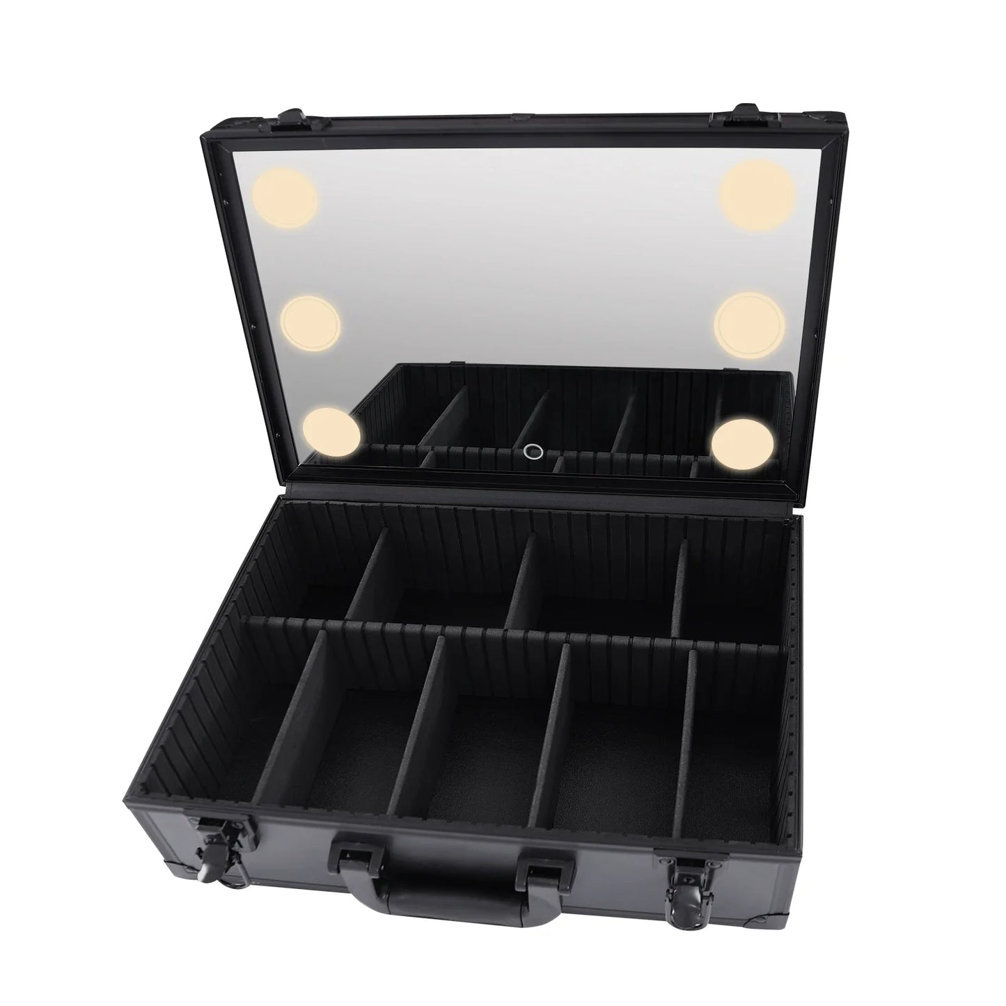 Large Makeup & cosmetic Storage Case With LED Mirror