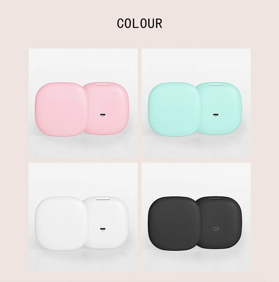 Foldable Compact Led Makeup Mirror 5x/10x Magnification