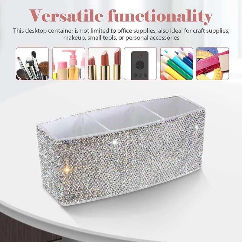 Bling Diamond Makeup Brushes Storage