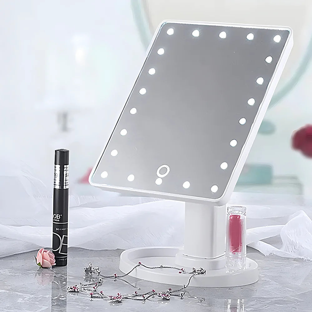 Rotatable LED Light Makeup Mirror