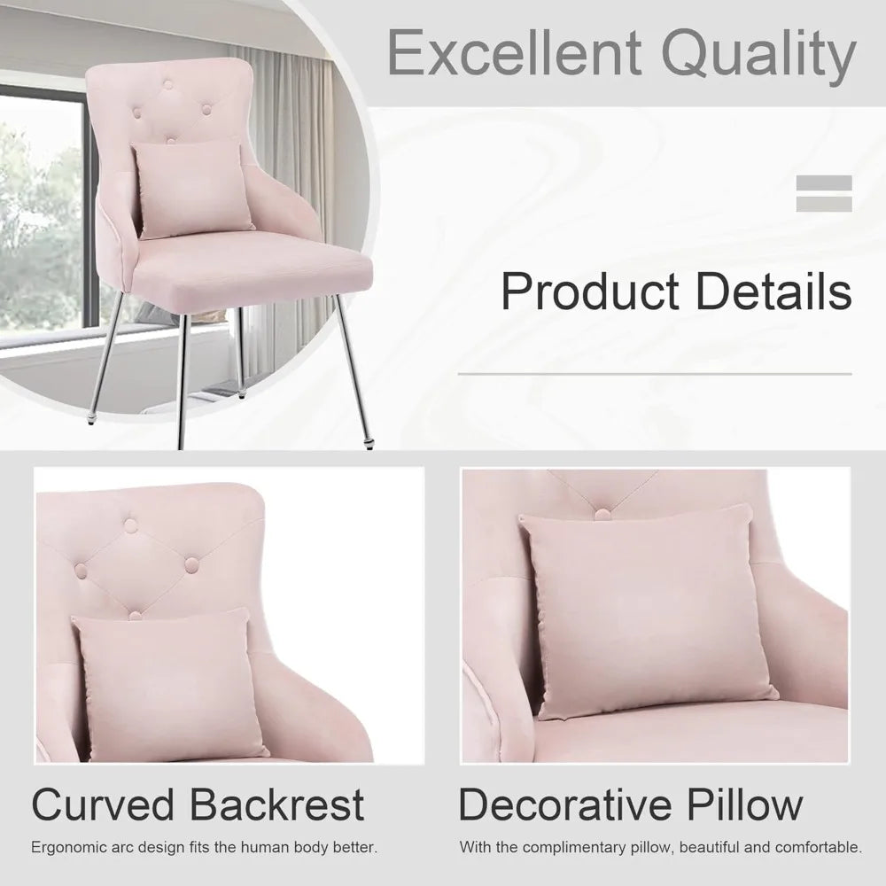 Modern Armless Desk Vanity Chair