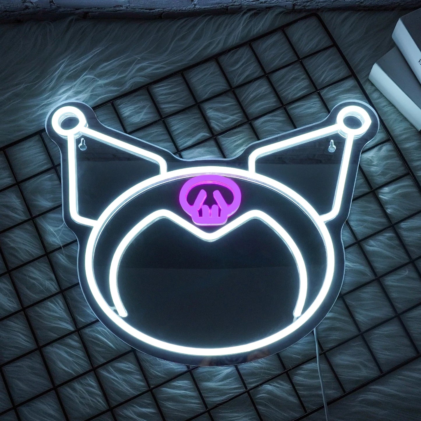 Sanrio Kuromi Purple Decor Mirror Neon Light