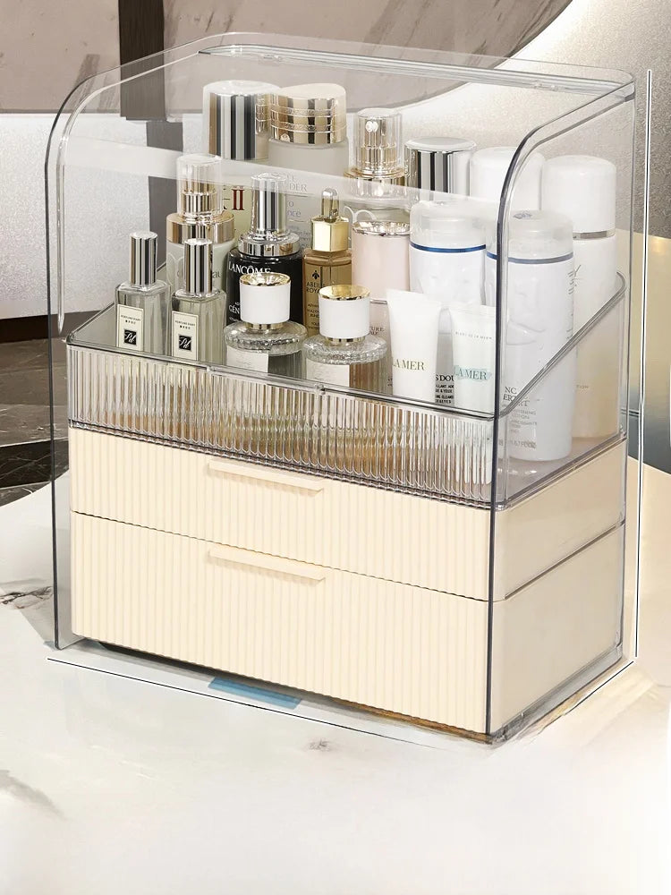 Luxury Dustproof Desktop Large Cosmetic & Makeup Organizer