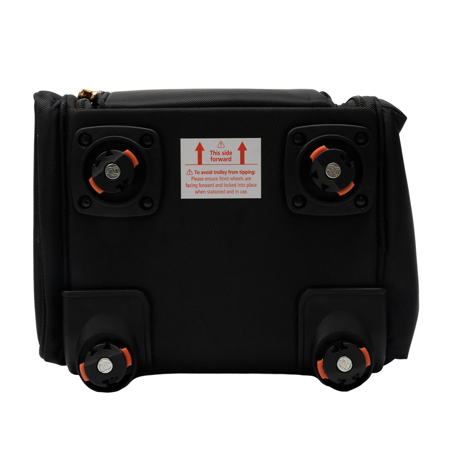 Rolling Makeup Train Case With 6 Removable Bags