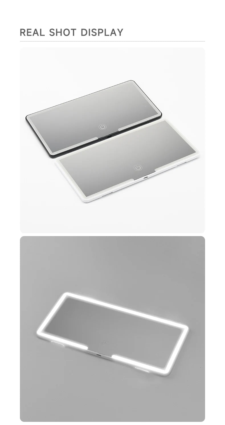 Car Interior Sun Visor LED HD Makeup Vanity Mirror