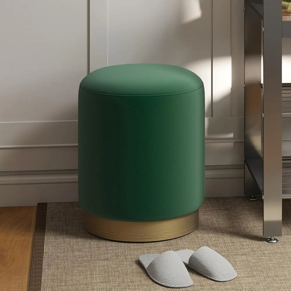 Modern Rounded Ottoman Vanity Stool