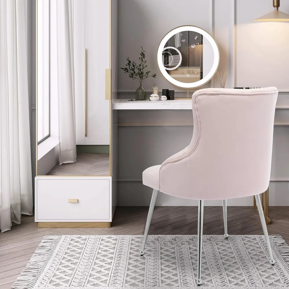 Modern Armless Desk Vanity Chair