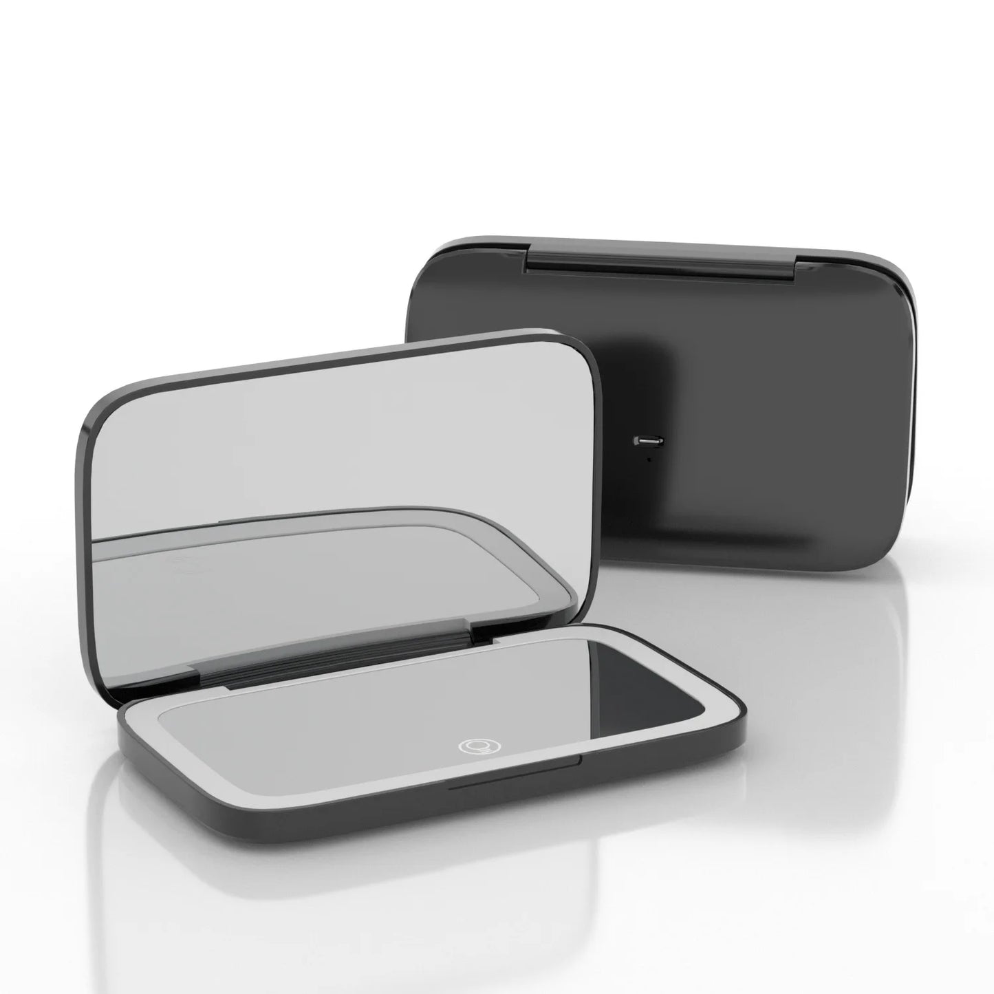 Portable Folding Makeup Mirror with LED Lights & 5x Magnifying