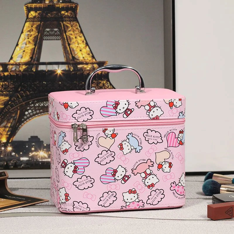 Sanrio Hello Kitty Large Capacity Portable Makeup & Cosmetic Case