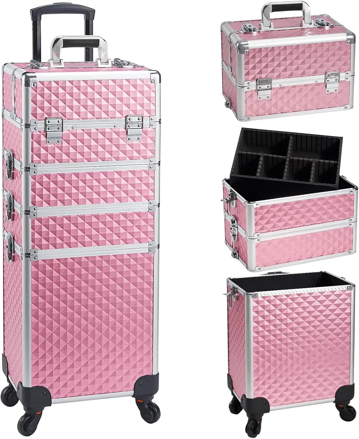 4 in 1 Rolling Makeup Train Case