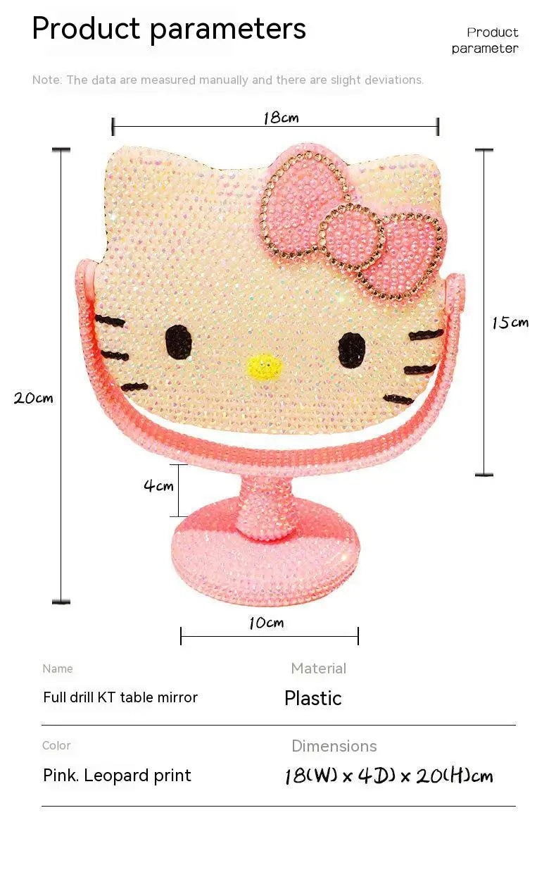 Senrio - Hello Kitty Shiny Rhinestones Embedded Mirror
