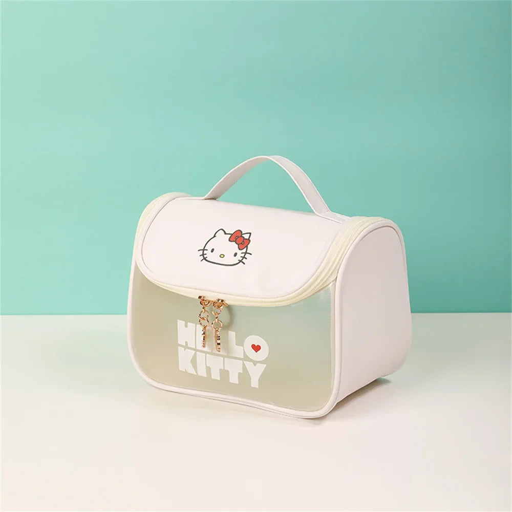 Hello Kitty Zipper Large Capacity Makeup Bag
