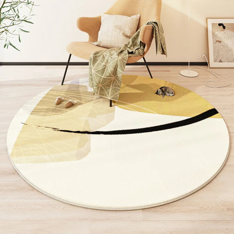 Modern Round Vanity Desk Carpet