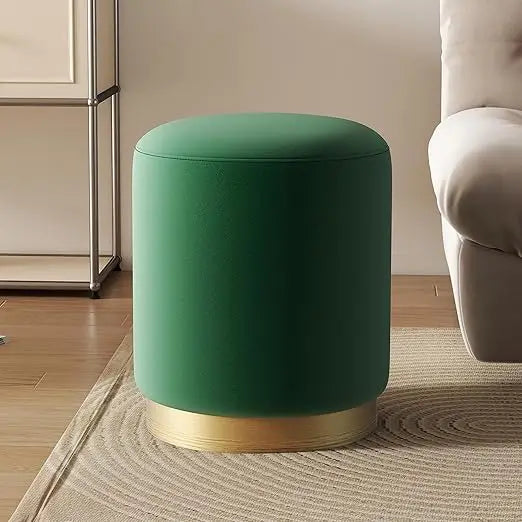 Modern Rounded Ottoman Vanity Stool