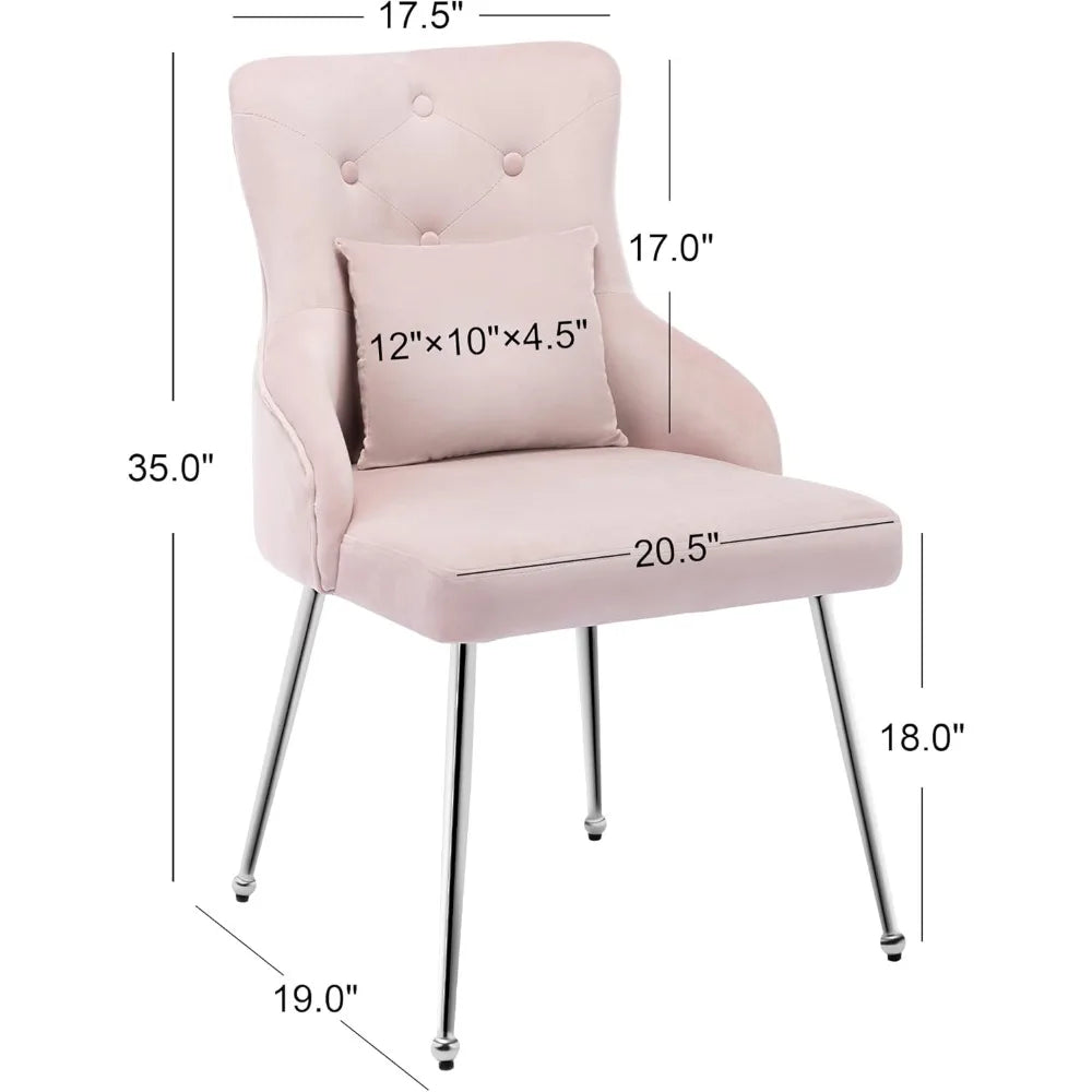 Modern Armless Desk Vanity Chair