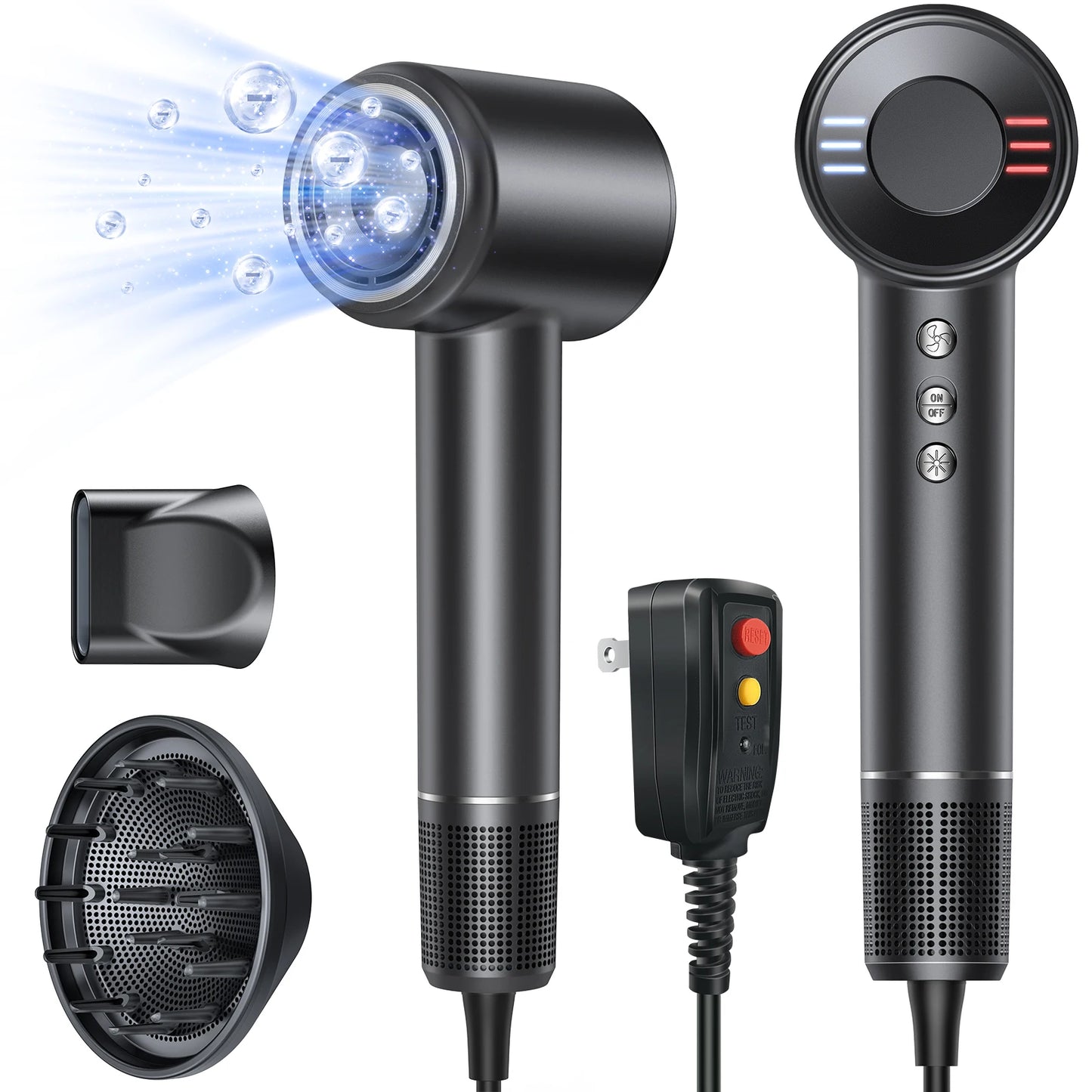 High Speed Hair Dryer with Diffuser 120000rpm