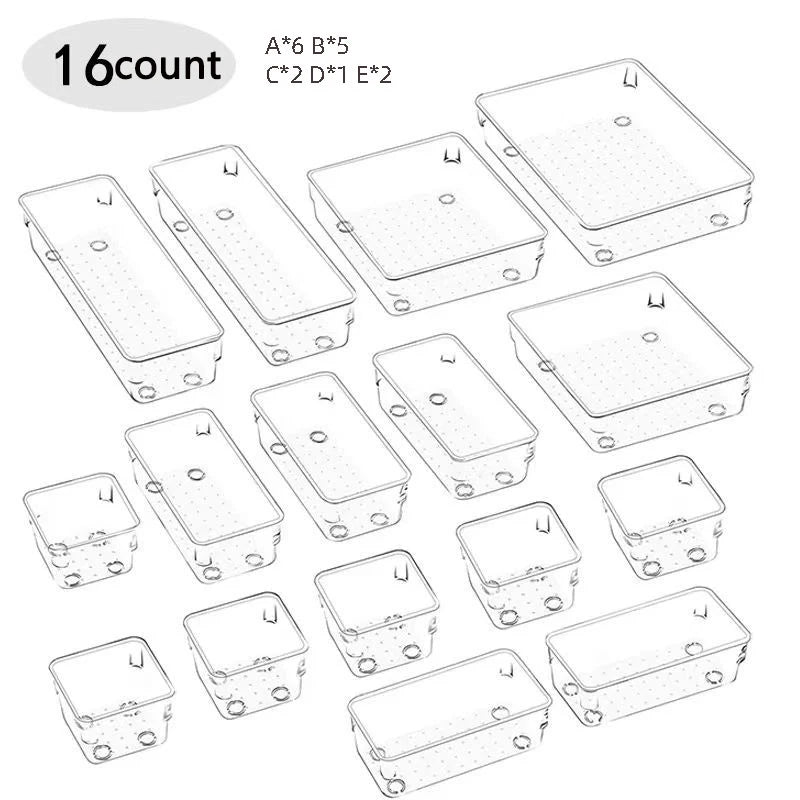 Vanity Desk Drawer Organizer Trays