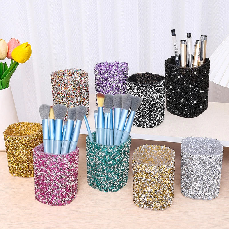 Sparkling Makeup Brush Holder
