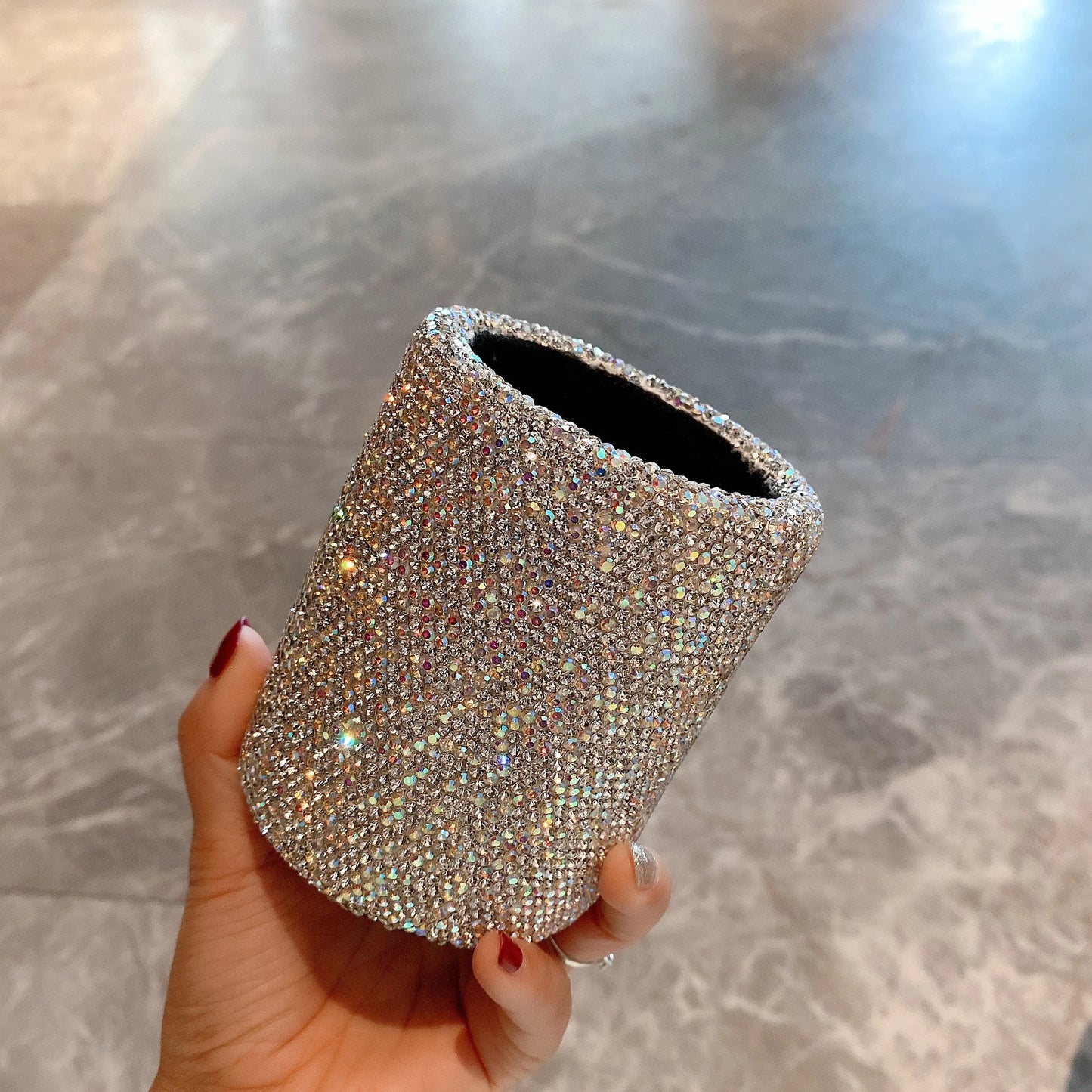 Luxury Sparkling Rhinestone Makeup Brush Holder