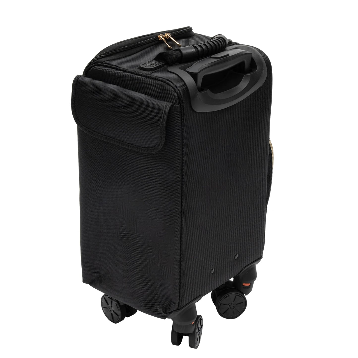 Rolling Makeup Train Case With 6 Removable Bags