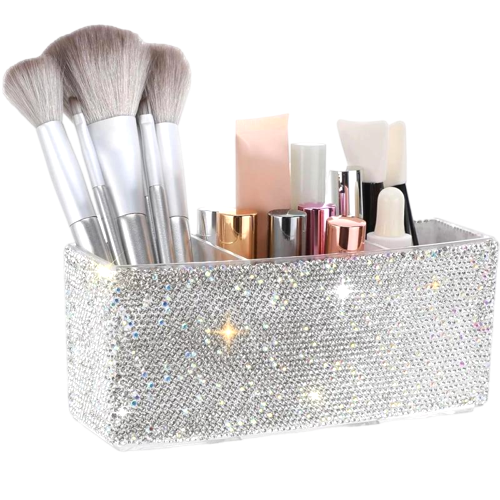 Bling Diamond Makeup Brushes Storage