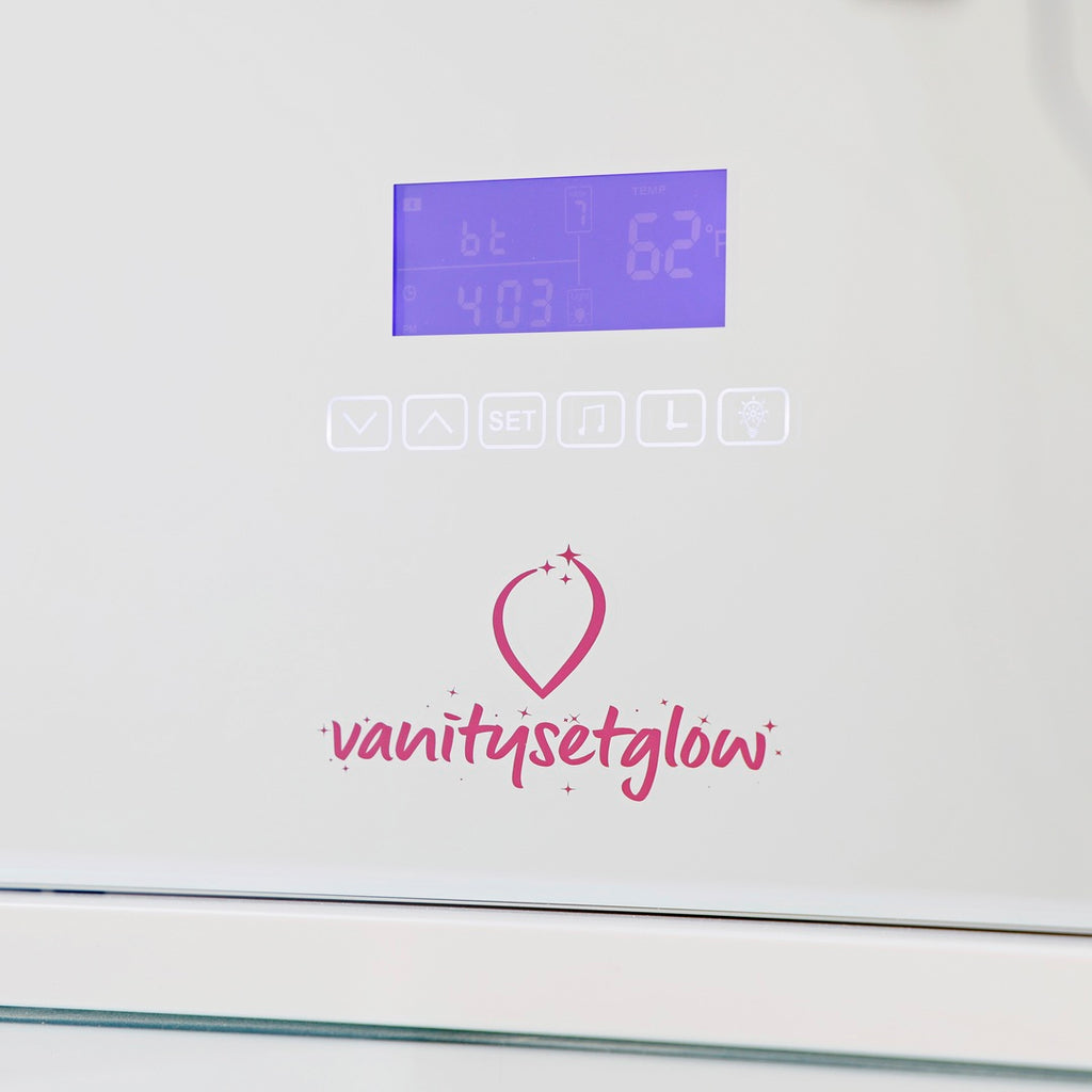 Glow Luxe – Smart Vanity Set Glossy White Edition — 7 Drawers