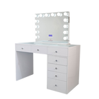 Glow Luxe – Smart Vanity Set Glossy White Edition — 7 Drawers