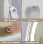 Vanity Makeup Mirror with LED Light and cloud Style