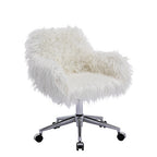 Modern Faux Fur Makeup Dressing Chair