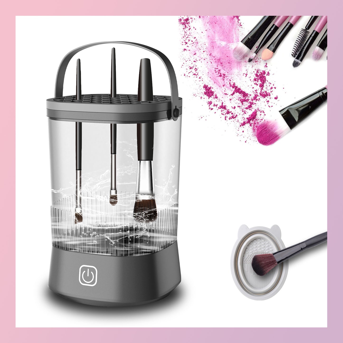 Electric Makeup Brush Cleaner - 9000 RPM