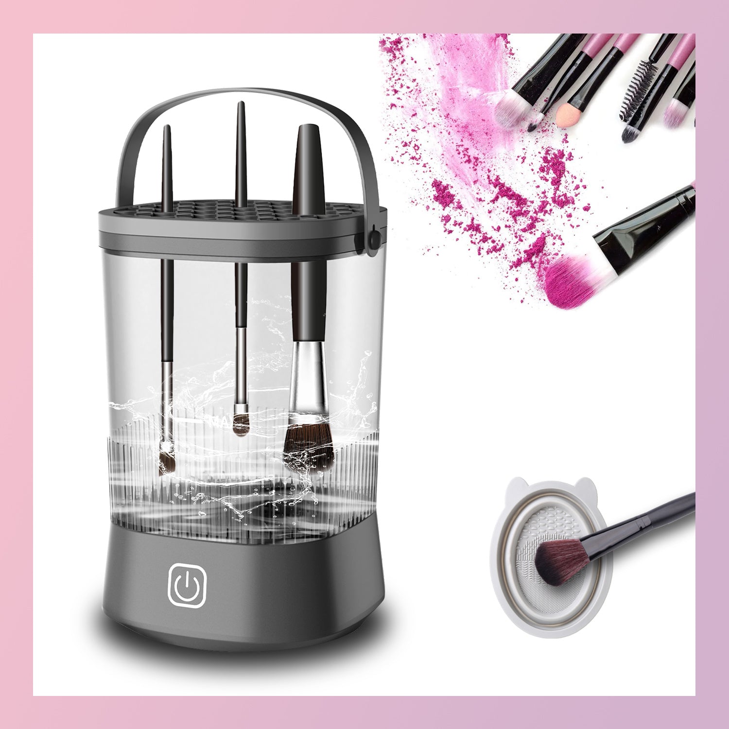 Electric Makeup Brush Cleaner - 9000 RPM