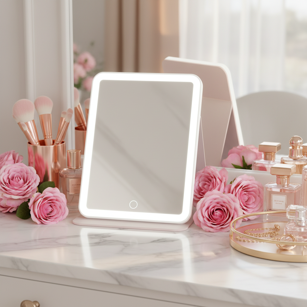 Tabletop Makeup Mirror - 9 Inches