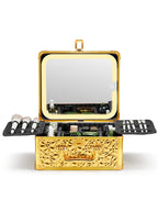 Makeup Box With A Detachable Lighted Mirror