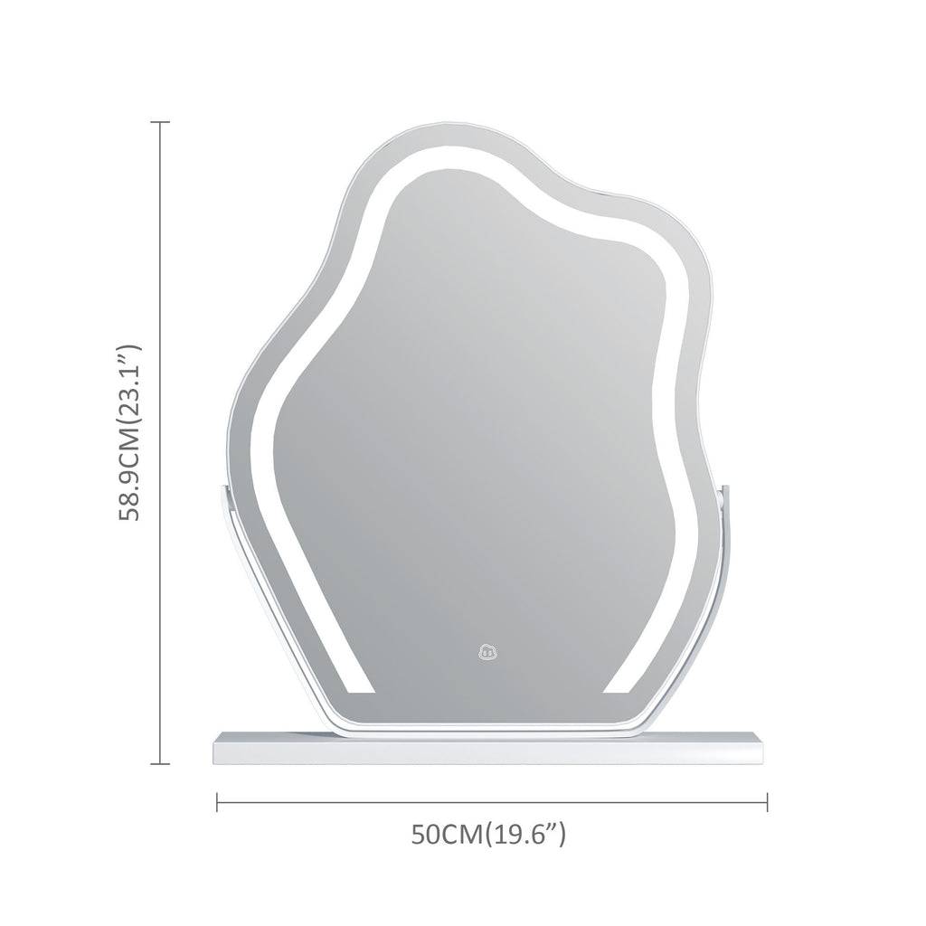 Vanity Makeup Mirror with LED Light and cloud Style