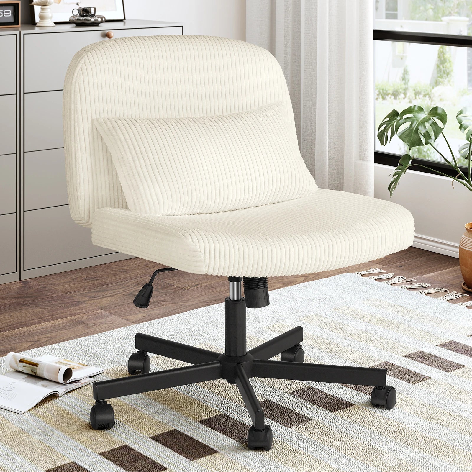 Vanity Desk Cross Leg Chair