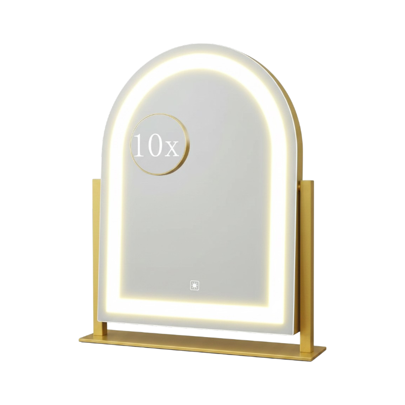 LED Vanity Mirror With Detachable 10X Magnification - 15.2 Inches