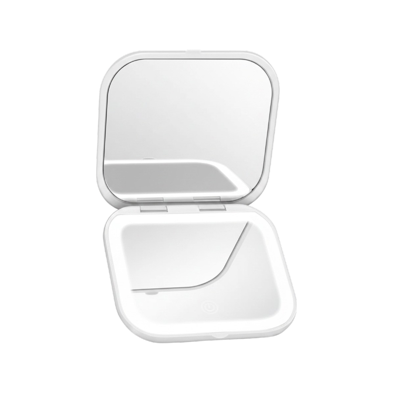 Double Sided Compact Makeup Mirror With Magnification