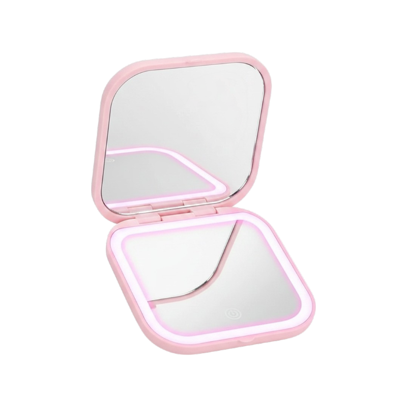Double Sided Compact Makeup Mirror With Magnification