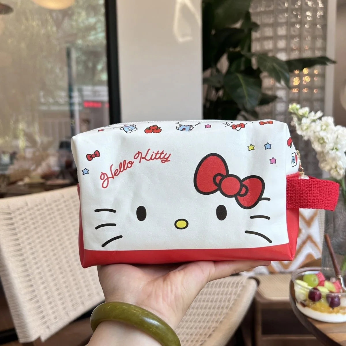 Hello Kitty Large Waterproof Makeup Bag