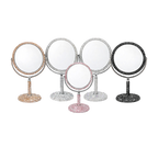 Double-Sided Makeup Mirror - Rhinestones